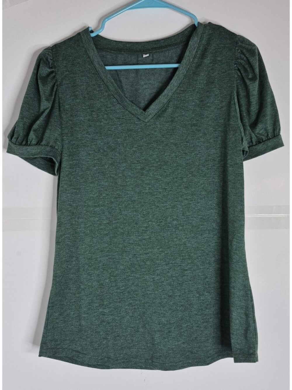 Unbranded Short Puff Sleeves Blouse V-Neck Women's Size S